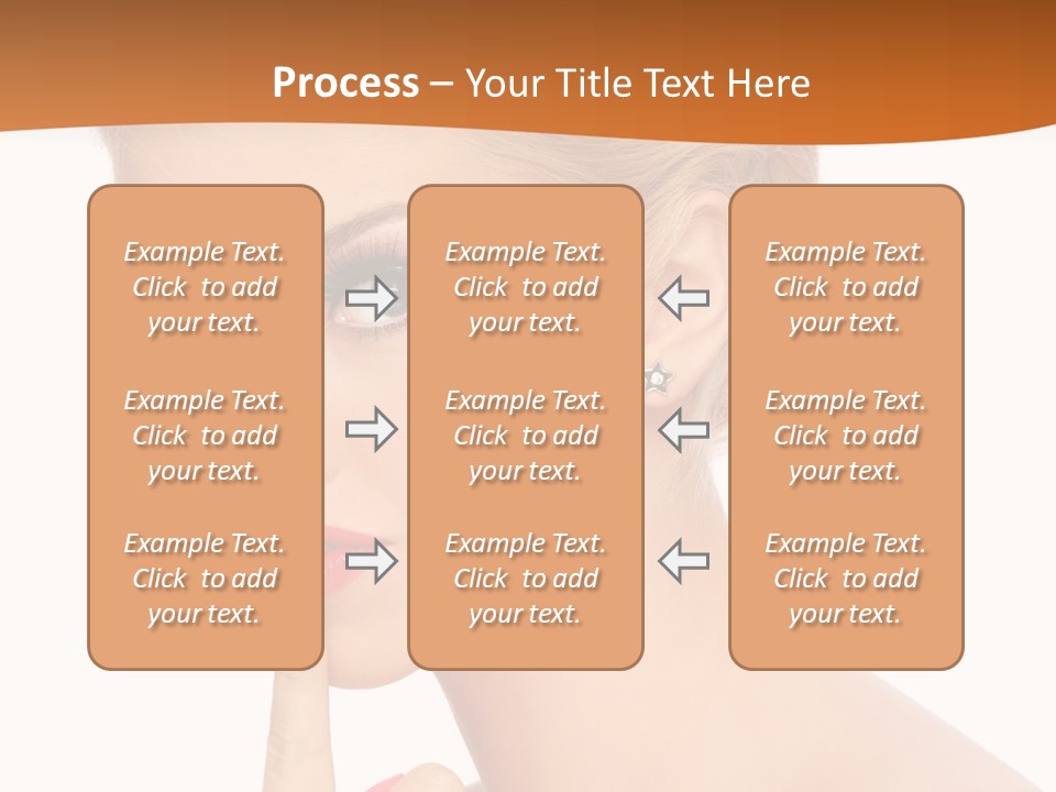 White Background Prom Pinup PowerPoint Template