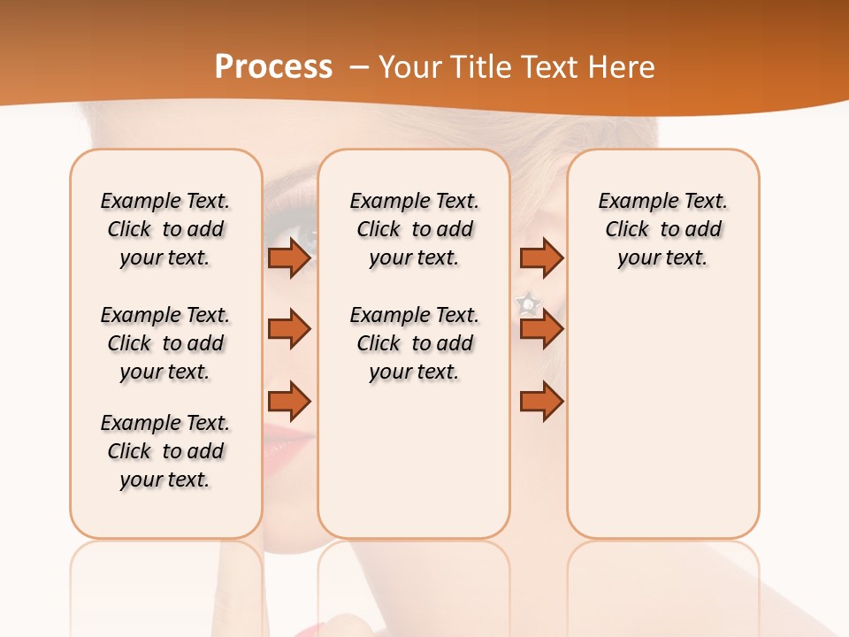 White Background Prom Pinup PowerPoint Template