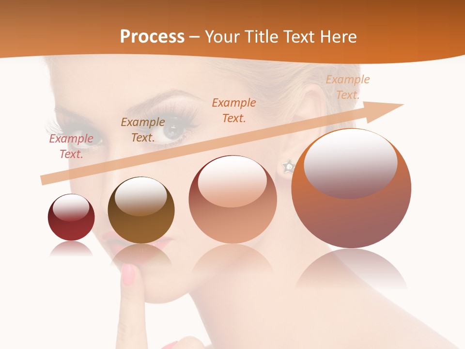 White Background Prom Pinup PowerPoint Template