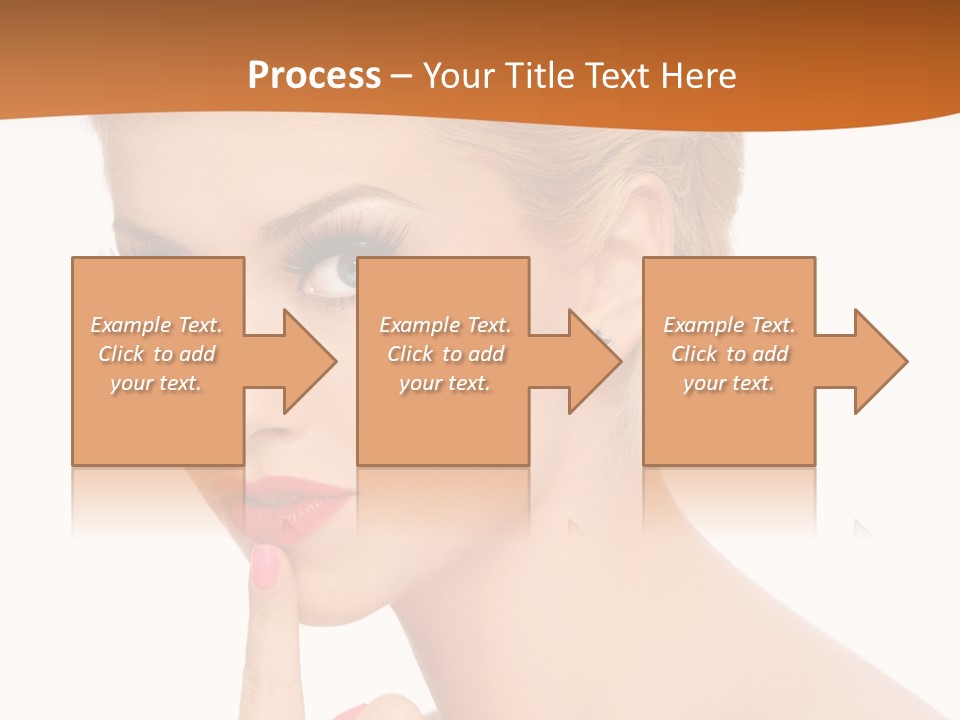 White Background Prom Pinup PowerPoint Template