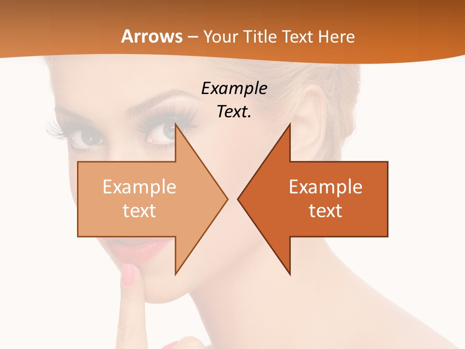 White Background Prom Pinup PowerPoint Template