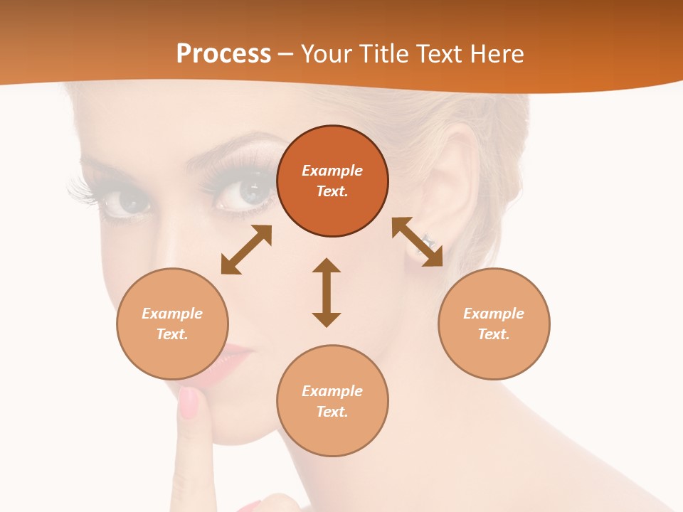 White Background Prom Pinup PowerPoint Template