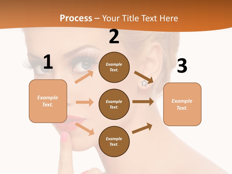 White Background Prom Pinup PowerPoint Template