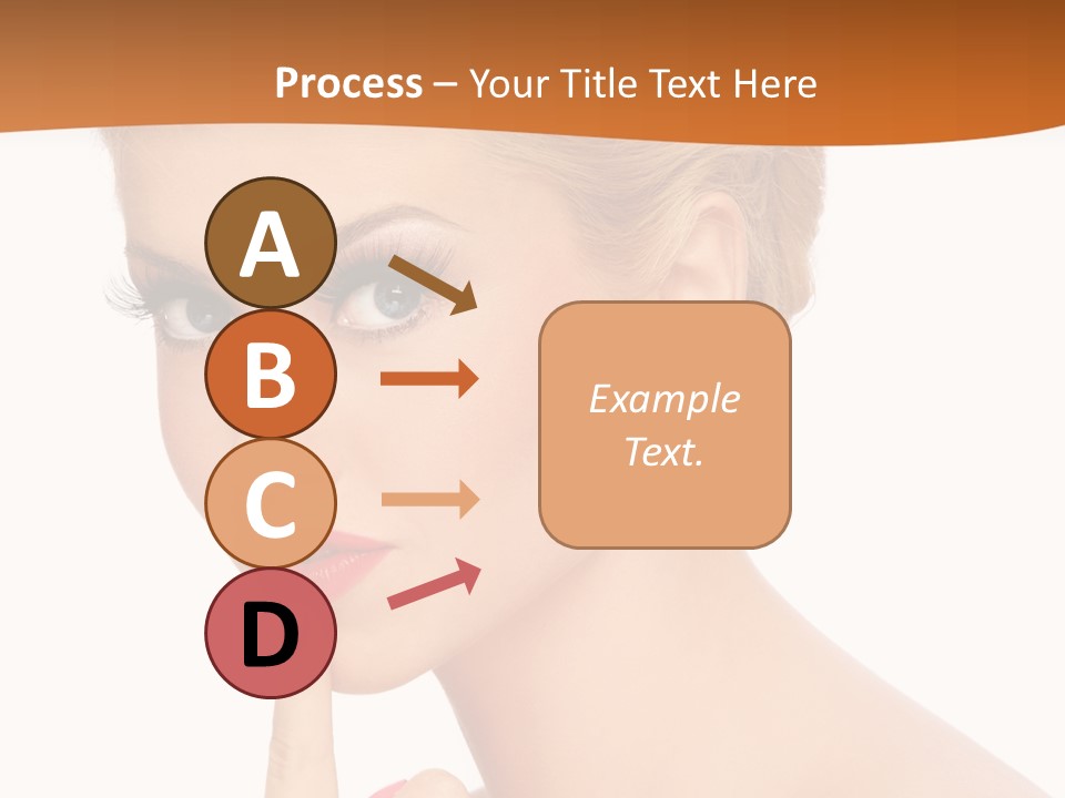 White Background Prom Pinup PowerPoint Template