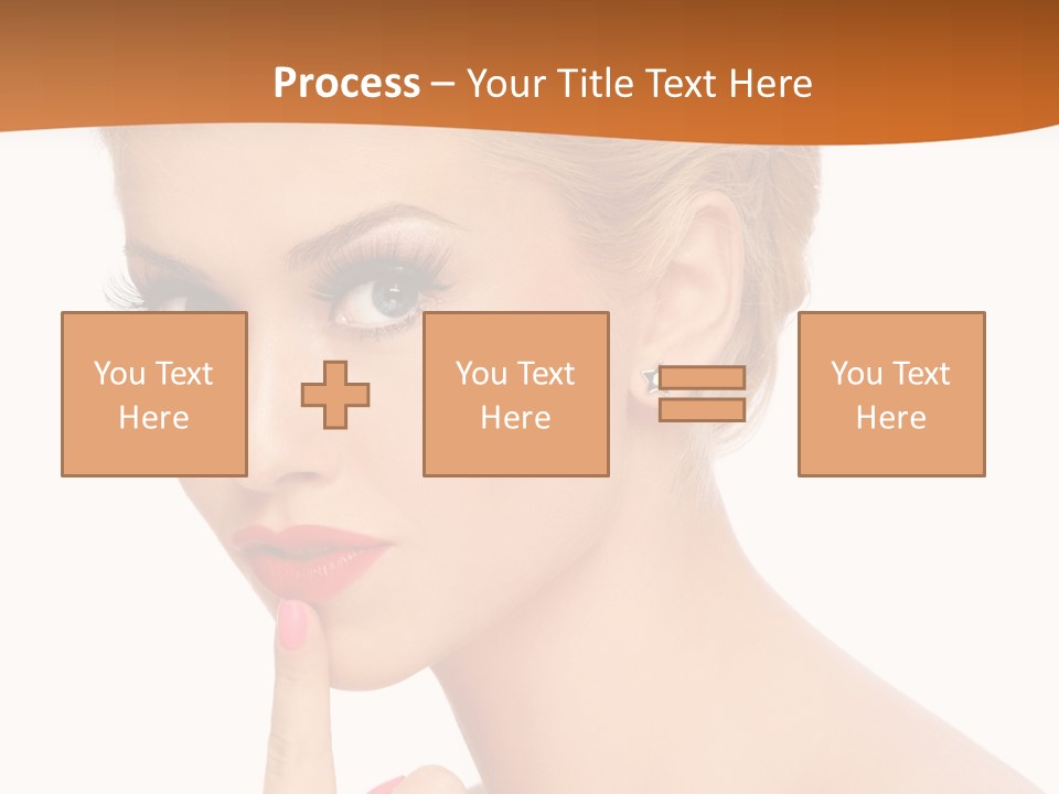 White Background Prom Pinup PowerPoint Template