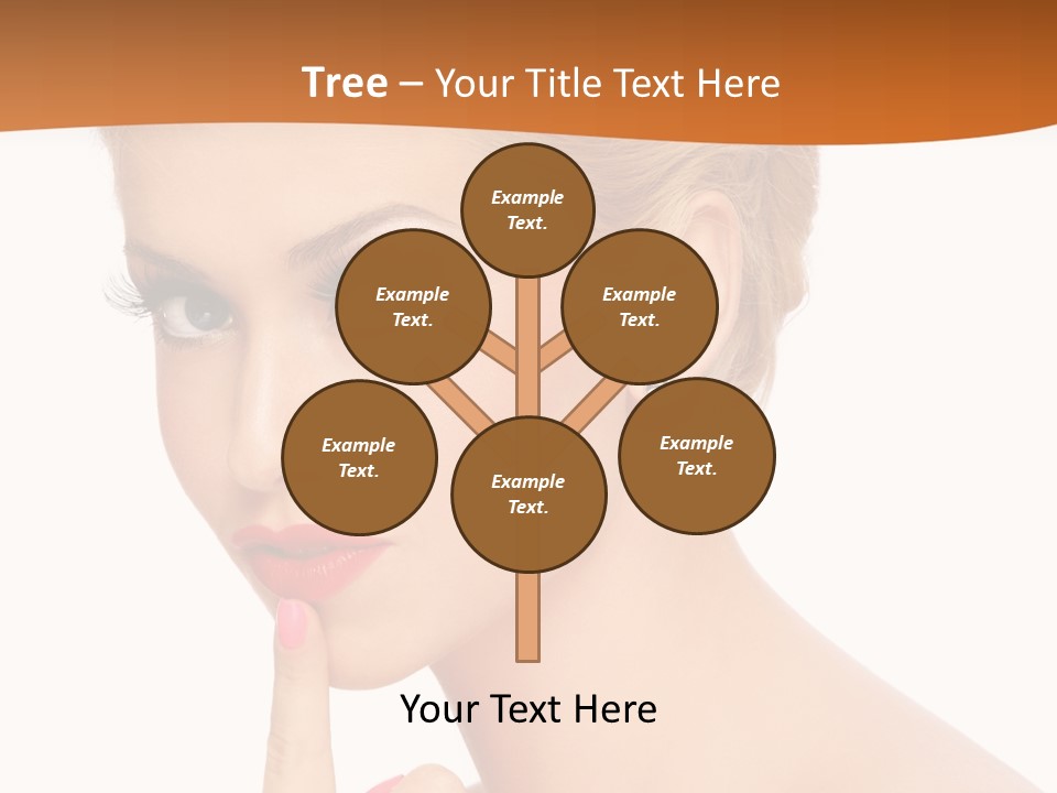 White Background Prom Pinup PowerPoint Template