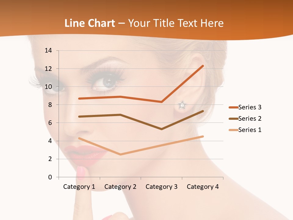 White Background Prom Pinup PowerPoint Template