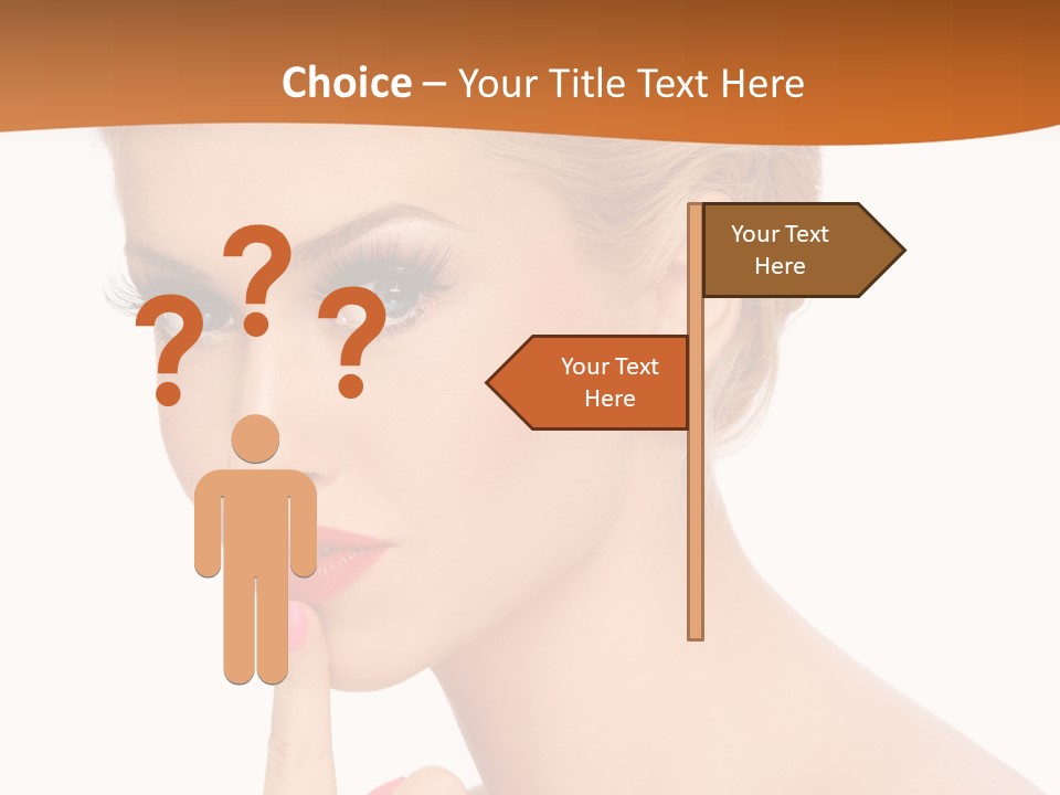 White Background Prom Pinup PowerPoint Template