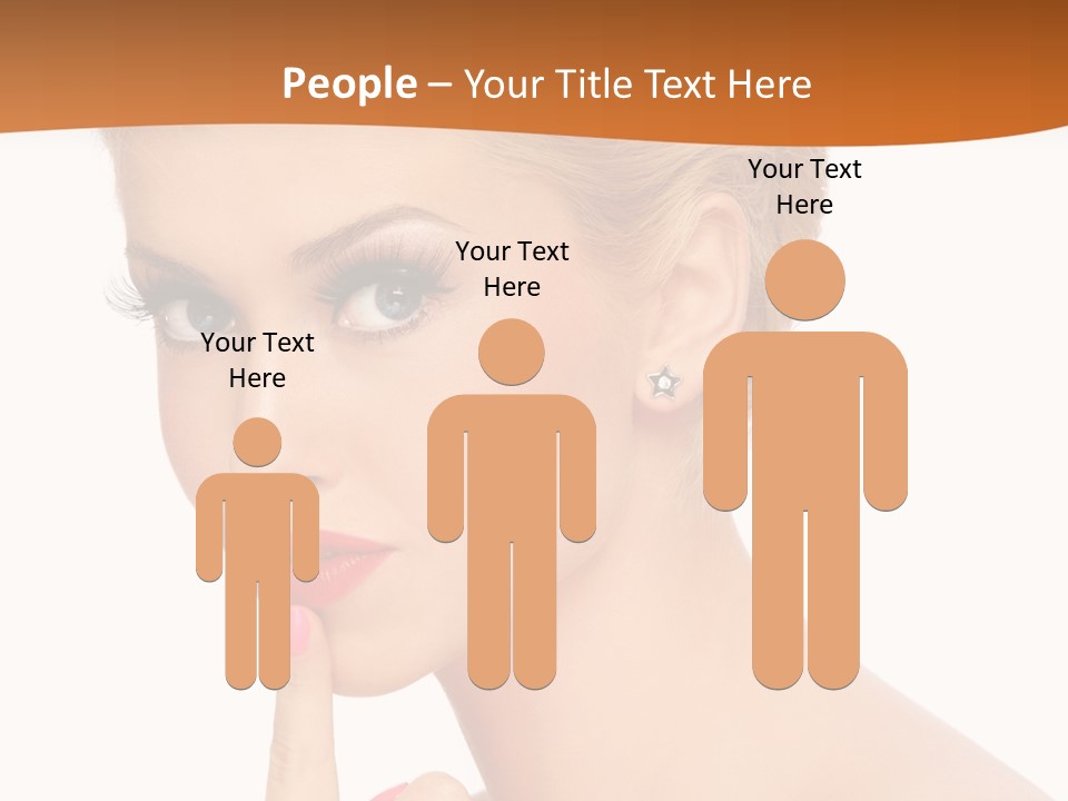 White Background Prom Pinup PowerPoint Template