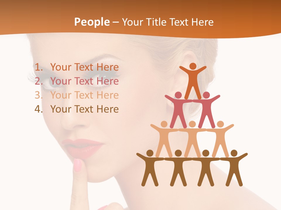 White Background Prom Pinup PowerPoint Template