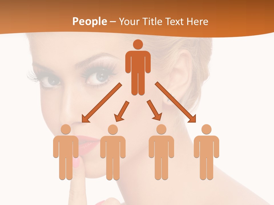 White Background Prom Pinup PowerPoint Template