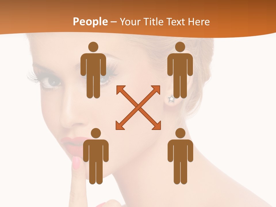 White Background Prom Pinup PowerPoint Template