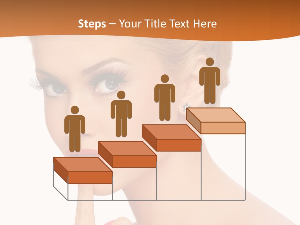 White Background Prom Pinup PowerPoint Template