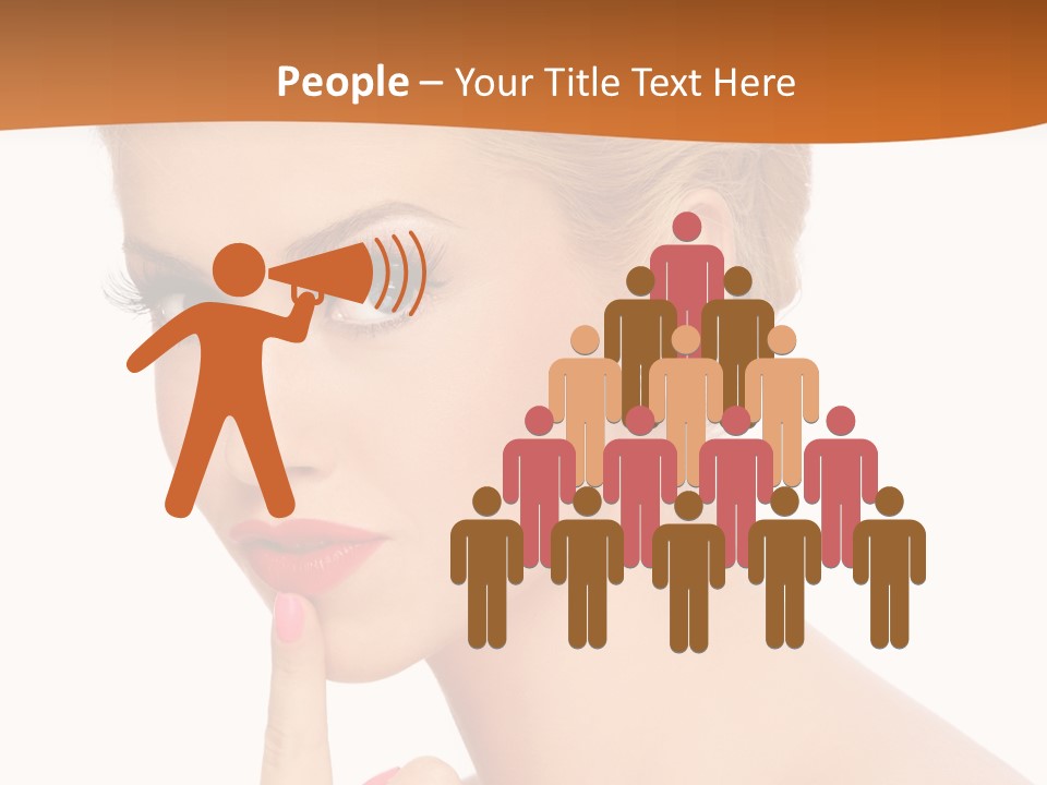 White Background Prom Pinup PowerPoint Template