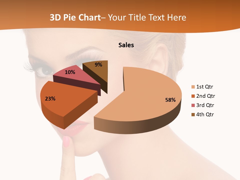 White Background Prom Pinup PowerPoint Template