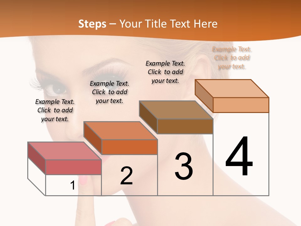 White Background Prom Pinup PowerPoint Template