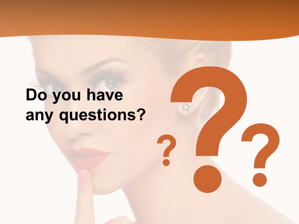 White Background Prom Pinup PowerPoint Template