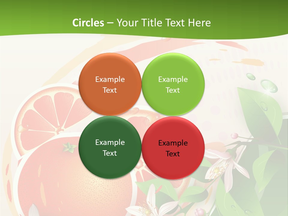Circle Health Tasty PowerPoint Template