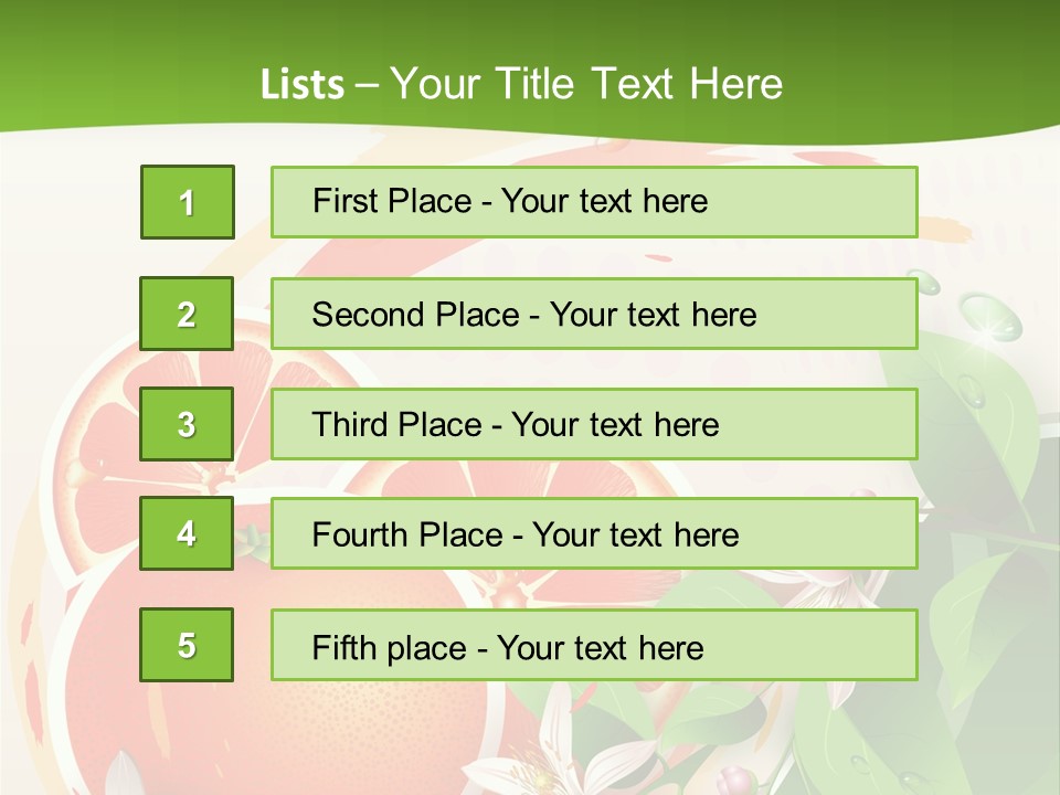 Circle Health Tasty PowerPoint Template