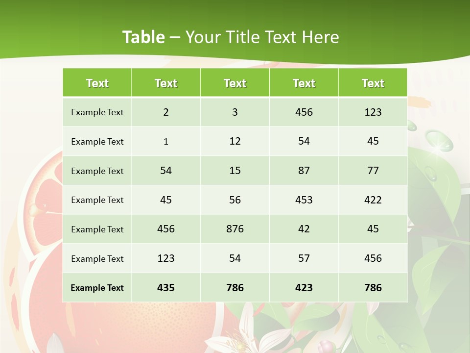 Circle Health Tasty PowerPoint Template