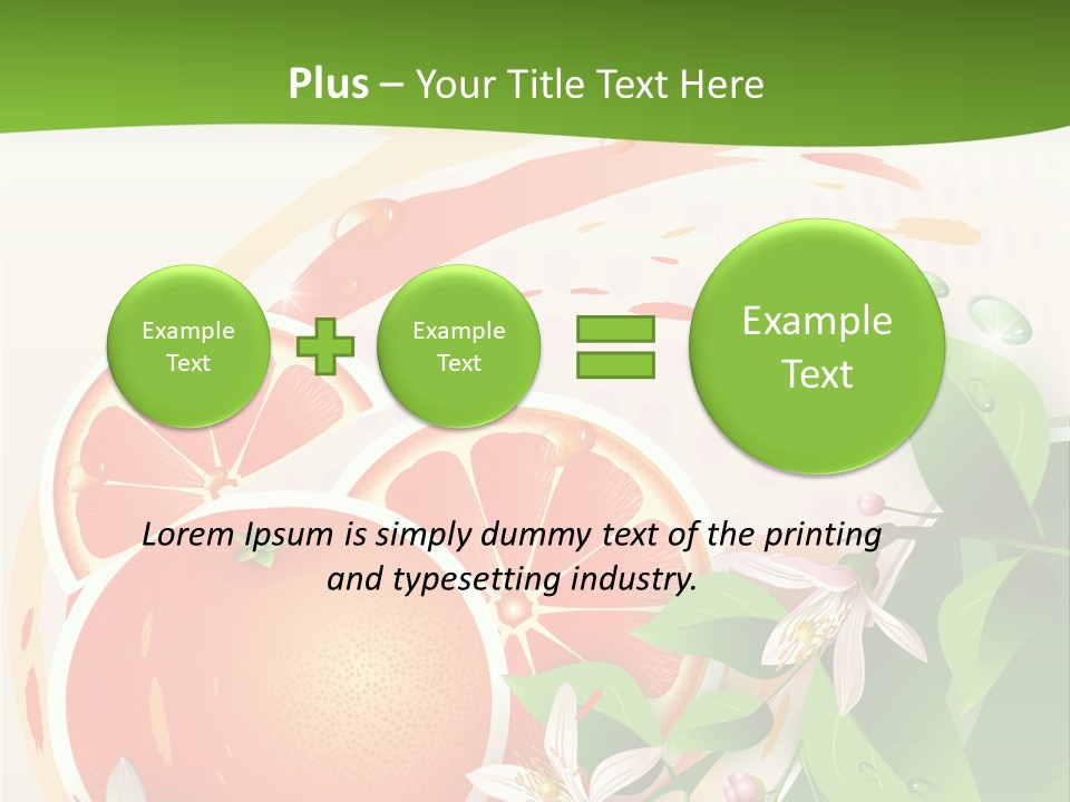 Circle Health Tasty PowerPoint Template