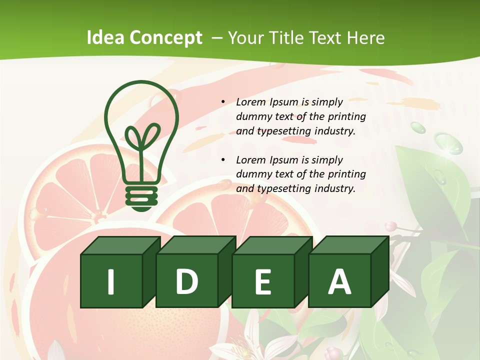 Circle Health Tasty PowerPoint Template