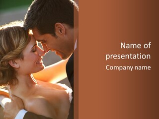 Wife People Gown PowerPoint Template