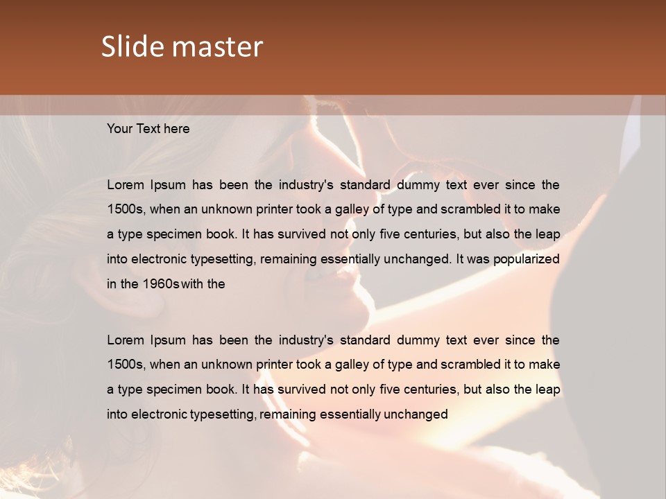 Wife People Gown PowerPoint Template