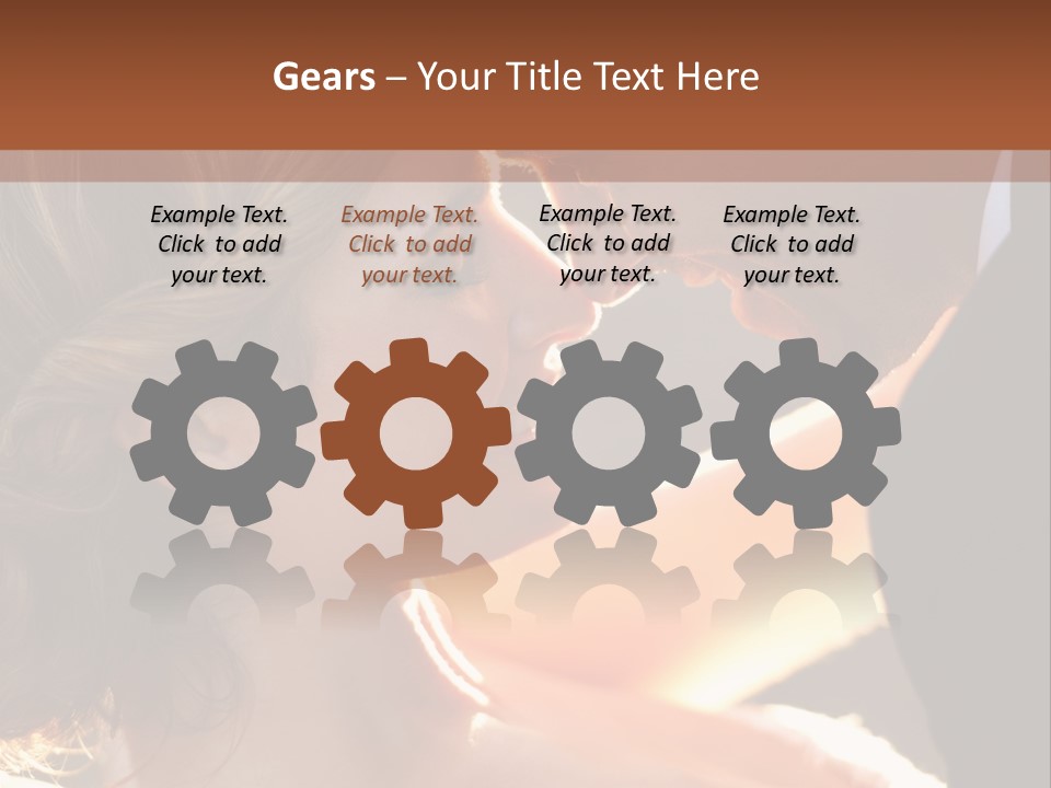 Wife People Gown PowerPoint Template