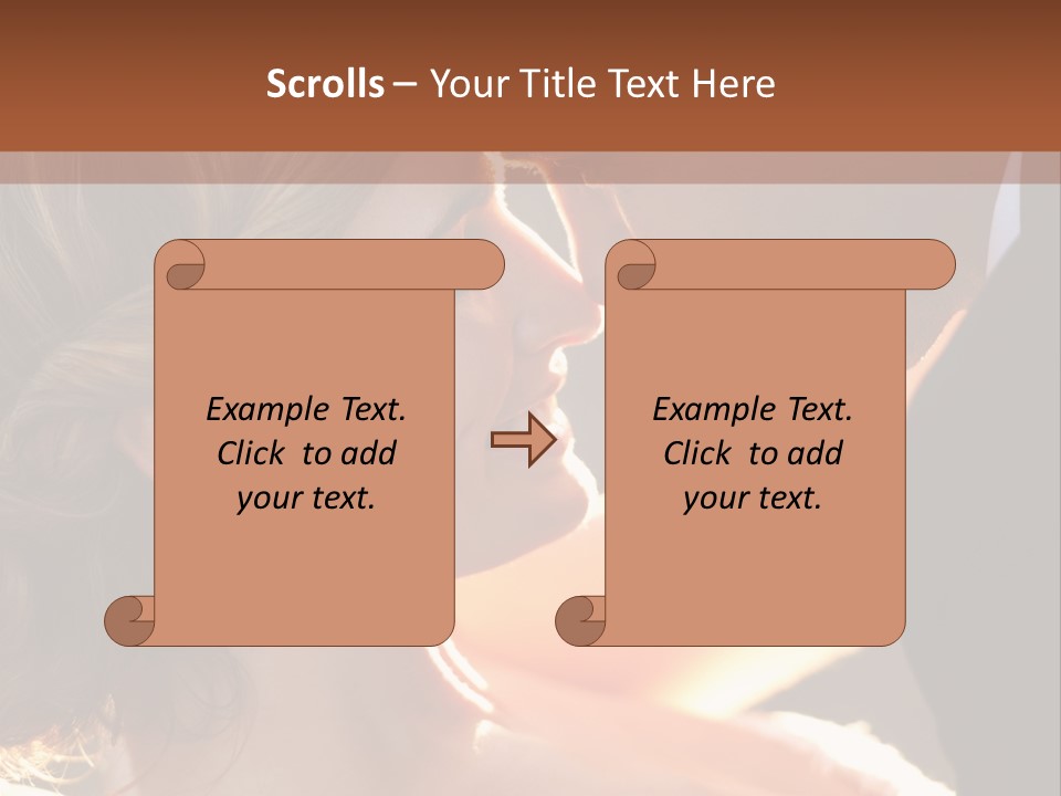 Wife People Gown PowerPoint Template