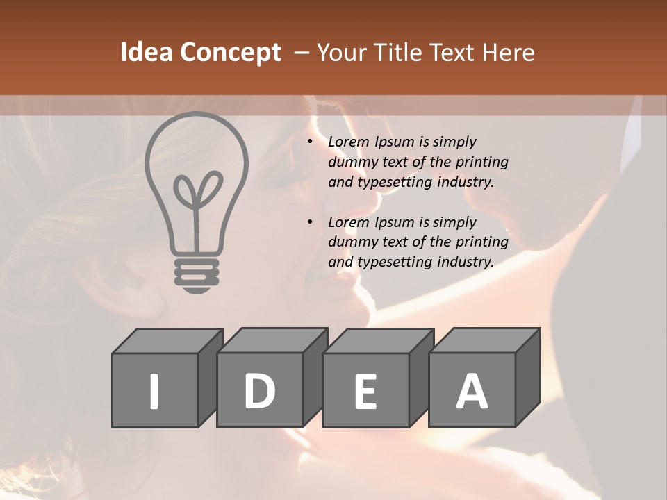 Wife People Gown PowerPoint Template