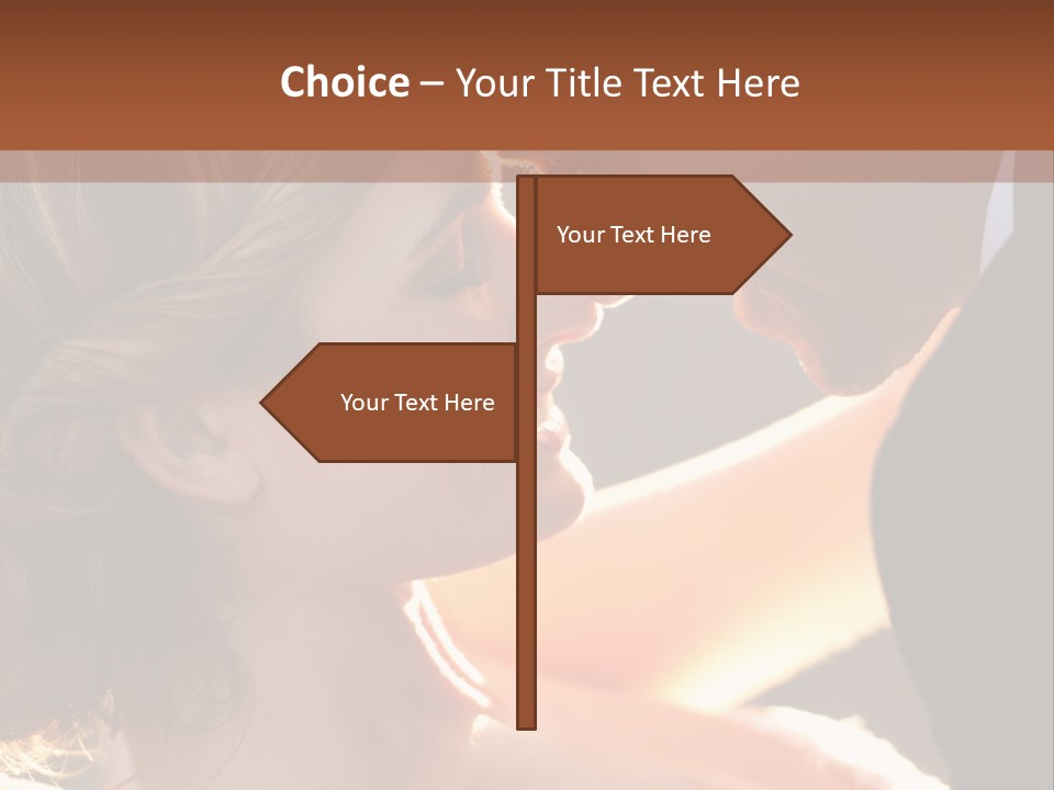 Wife People Gown PowerPoint Template