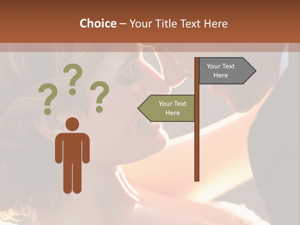 Wife People Gown PowerPoint Template