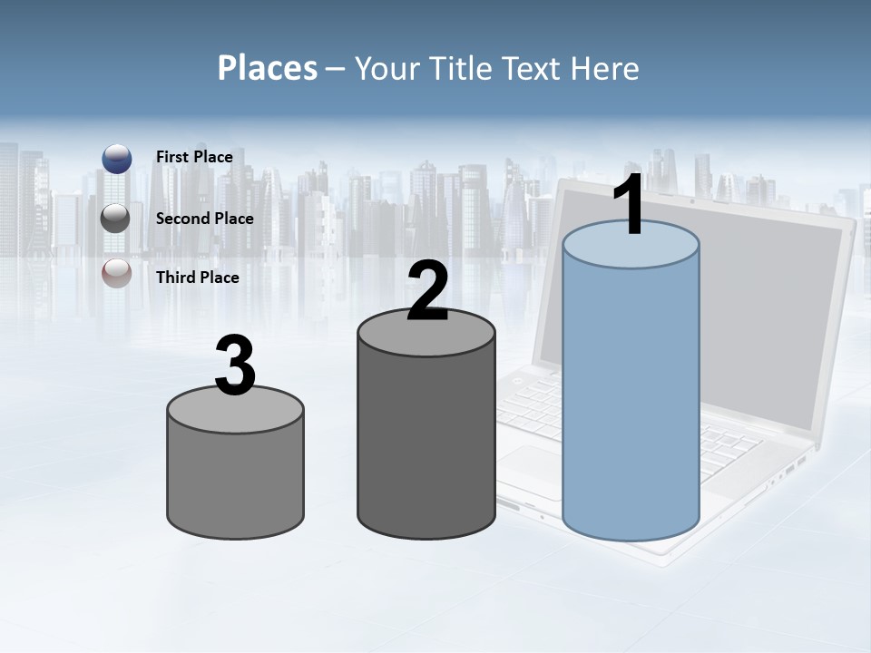 Laptop Blank Object PowerPoint Template