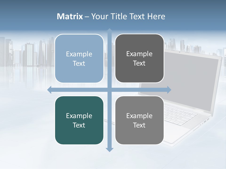 Laptop Blank Object PowerPoint Template