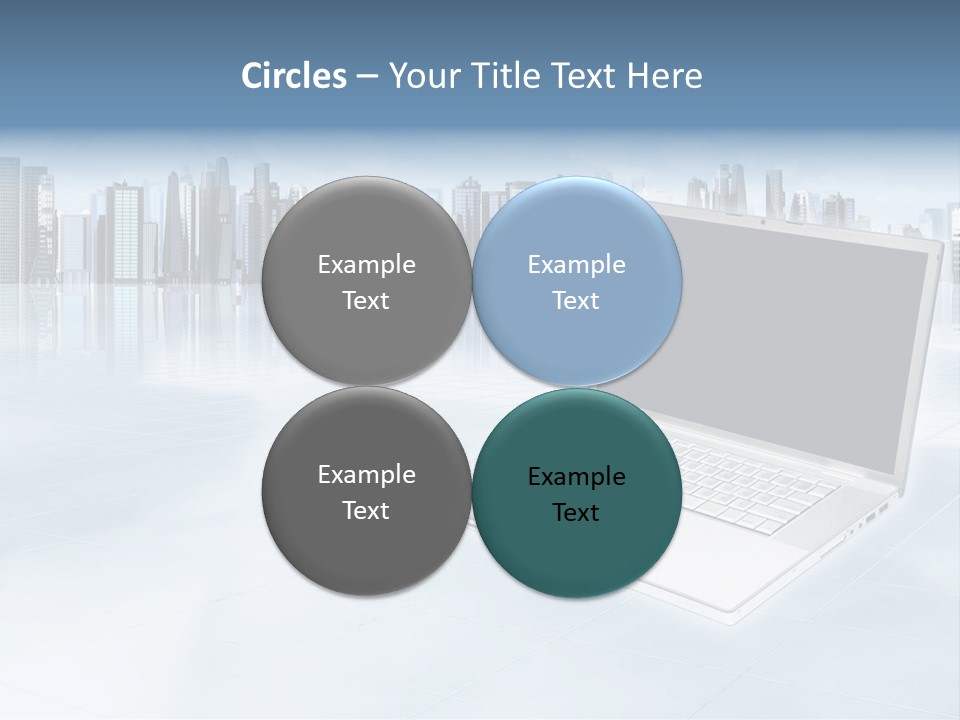Laptop Blank Object PowerPoint Template