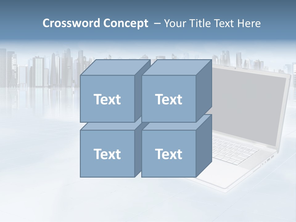 Laptop Blank Object PowerPoint Template
