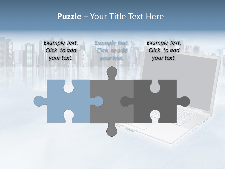 Laptop Blank Object PowerPoint Template