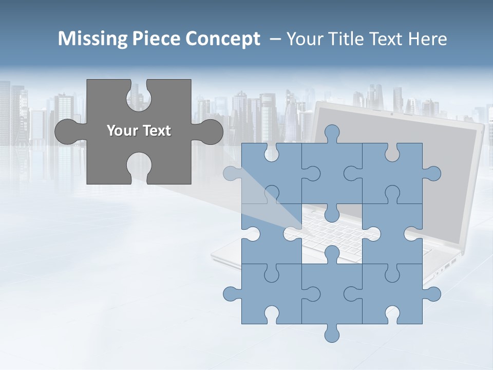 Laptop Blank Object PowerPoint Template