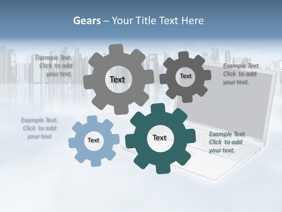 Laptop Blank Object PowerPoint Template