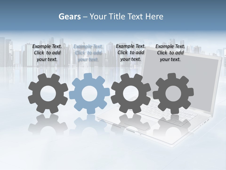 Laptop Blank Object PowerPoint Template