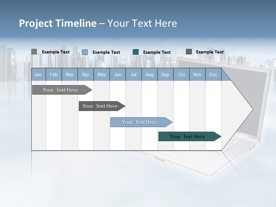Laptop Blank Object PowerPoint Template