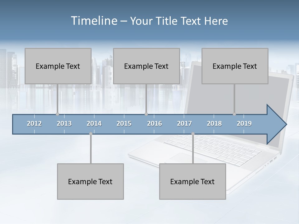 Laptop Blank Object PowerPoint Template