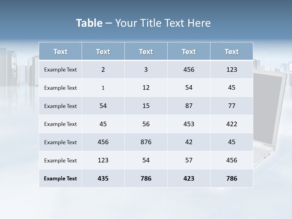 Laptop Blank Object PowerPoint Template