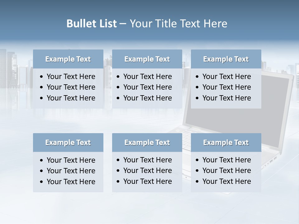 Laptop Blank Object PowerPoint Template