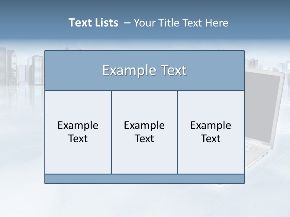 Laptop Blank Object PowerPoint Template