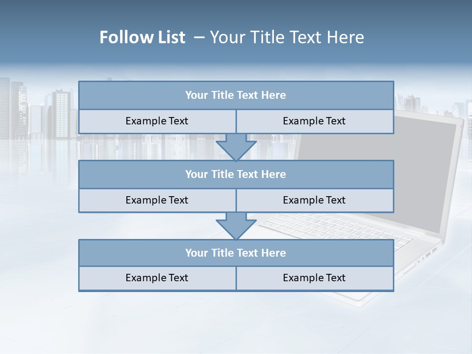 Laptop Blank Object PowerPoint Template