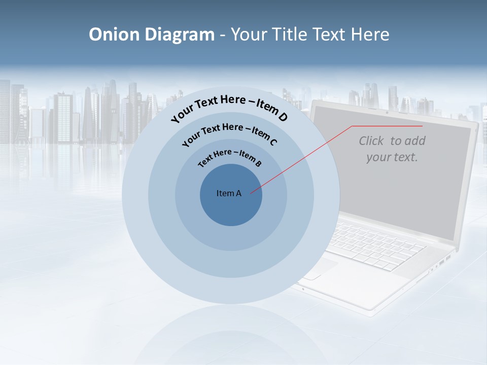 Laptop Blank Object PowerPoint Template