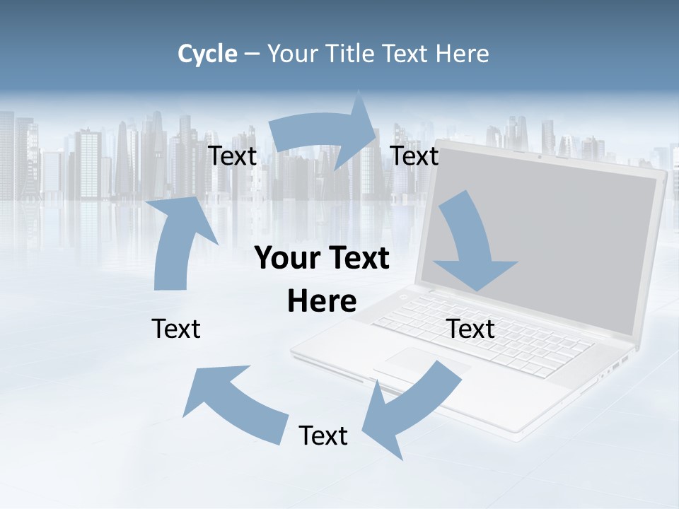 Laptop Blank Object PowerPoint Template