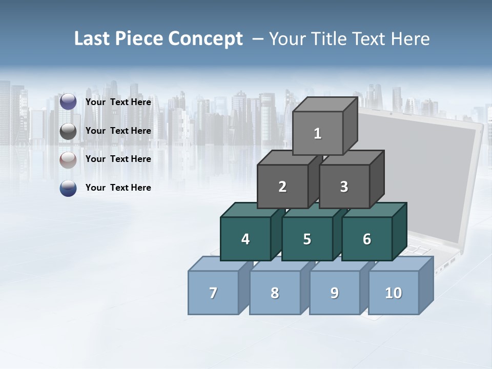 Laptop Blank Object PowerPoint Template